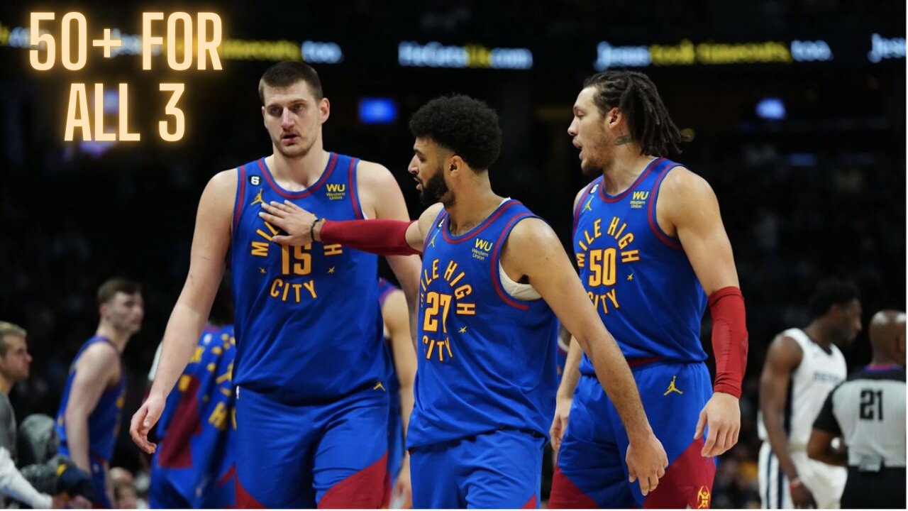 Jamal Murray, Nikola Jokic, and Aaron Gordon have all had 50+ scoring nights within first 21 games