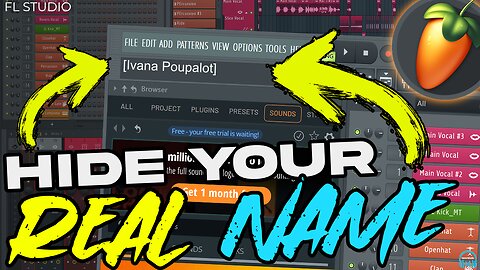 How To HIDE YOUR REAL NAME in FL Studio 🔥