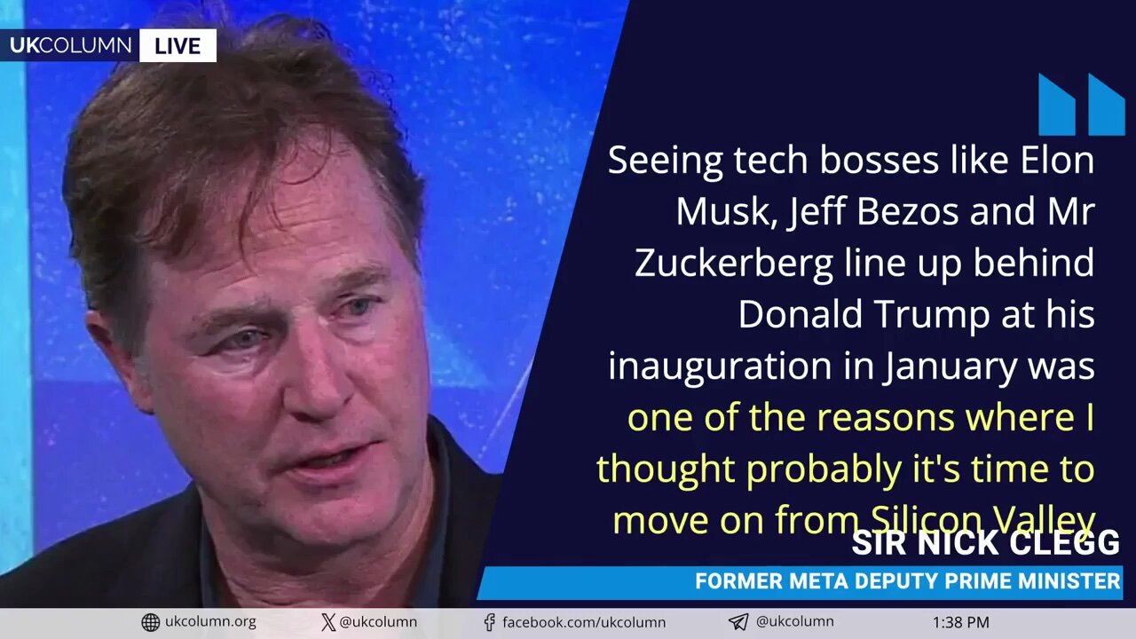 Clegg the Gagmeister Sticks His Oar in on Censorship | UK Column News