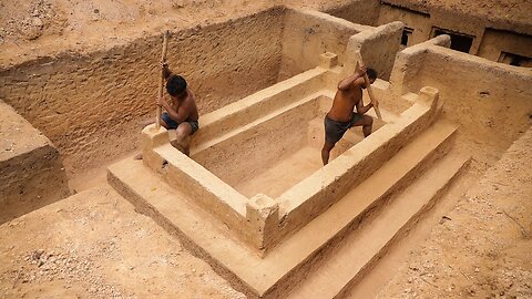 Build Greatness Underground Temple Swimming Pool Construction Bushmen Designed