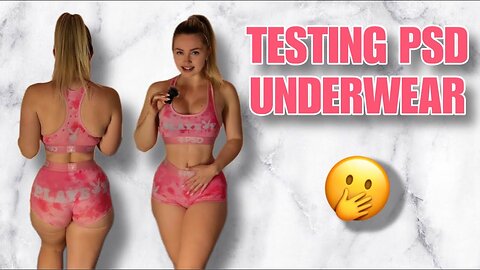 HOT GIRL ~no panties~no bra~ PSD UNDERWEAR - TRY ON 🩷