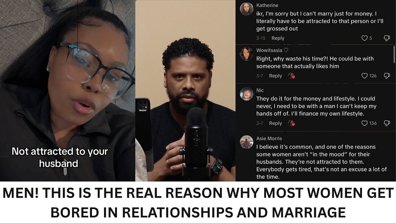 MEN! THIS IS THE REAL REASON WHY MOST WOMEN GET BORED IN RELATIONSHIPS AND MARRIAGE. DO YOU AGREE?
