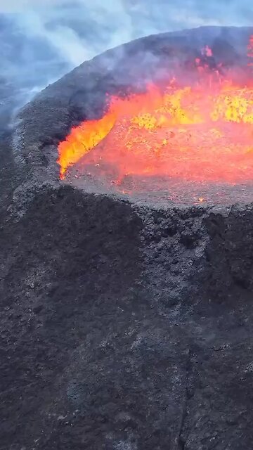 Volcano eruption caught on camera