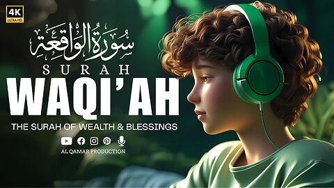 Surah Al-Waqia Recited Twice | The Surah of Wealth & Blessings | Al Qamar Production