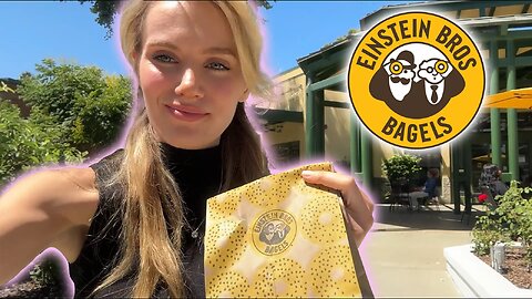 Russian Girl First Time Trying Einstein Bros Bagels!!!