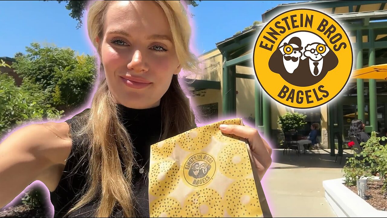 Russian Girl First Time Trying Einstein Bros Bagels!!!