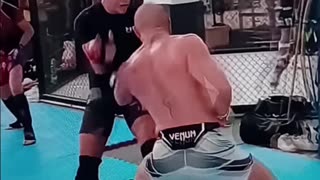 Conor McGregor smoking young fighters in Italy