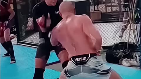 Conor McGregor smoking young fighters in Italy