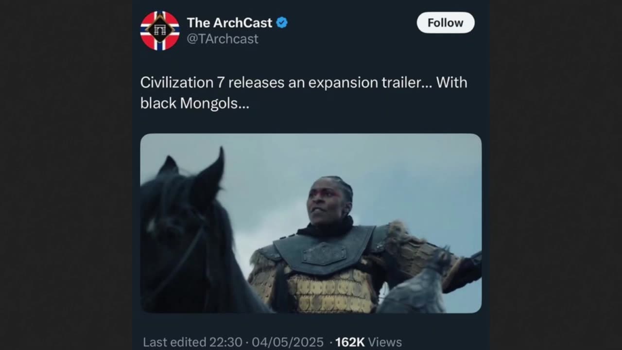 Civilization 7 Trailer Potrays Mongolian as African - Video Game Subversion?