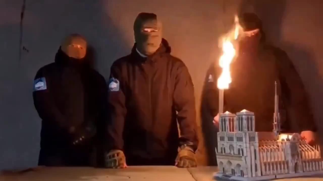 Islamists threaten to burn churches in France.