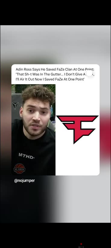Adin ross wants to help them faze clan 12/27/25