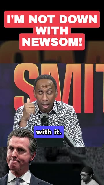 Stephen A. Smith Tells Gavin Newsom to “Shut His Mouth”