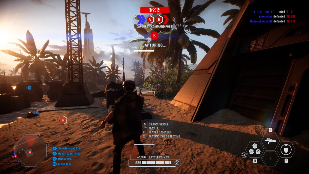 SWBF2 2017: Co-Op Mission Rebel Alliance Scarif (Attacking) Gameplay