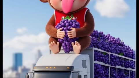 Funny Monkey in Jail 🍇😂 | Hot Summer Monkey Story |HarShee Animations