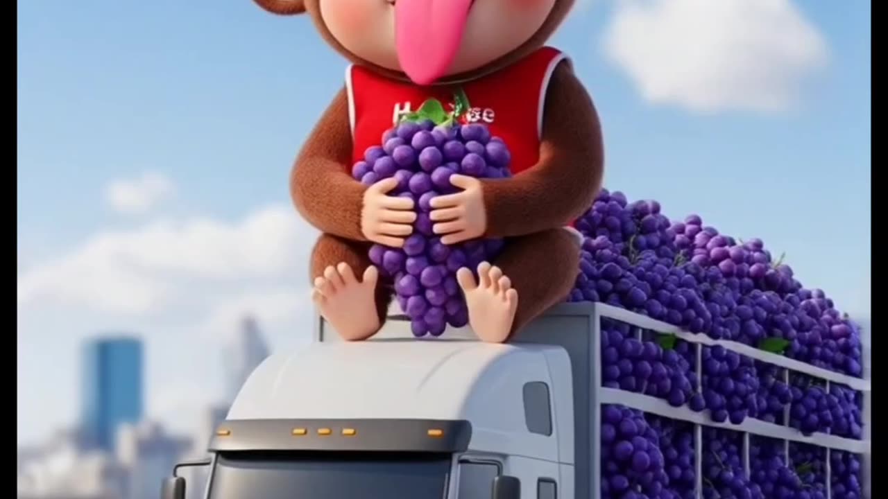 Funny Monkey in Jail 🍇😂 | Hot Summer Monkey Story |HarShee Animations