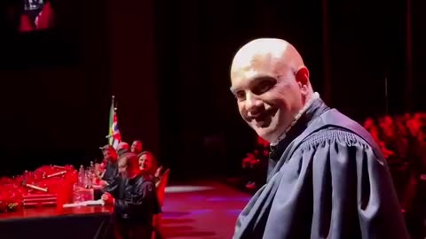 Evil Supreme Court Justice Alexandre Moraes Smiles After Sending Sickly Former President Jail Bolsonaro to Prison