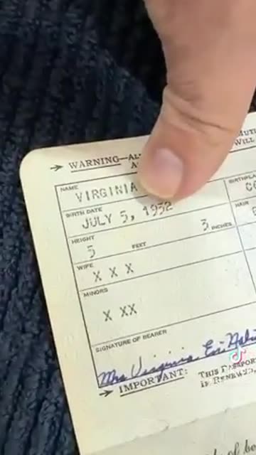 American Passport Issued in Palestine