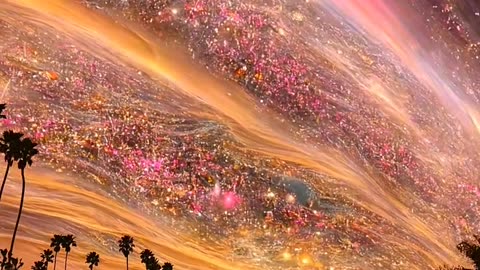 City Lights Under a Cosmic Dream ✨🌴"