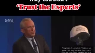 Never trust "the experts"