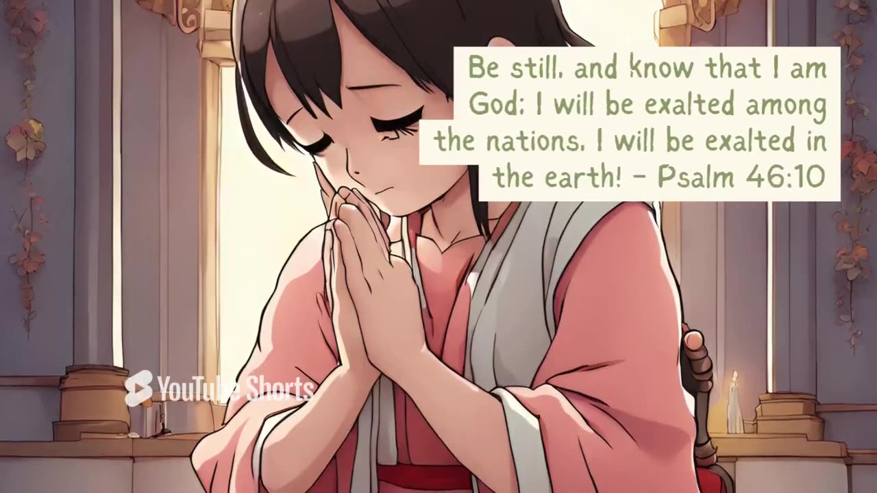 Anime Characters Praying with Bible Scriptures | Uplifting and Inspirational Video