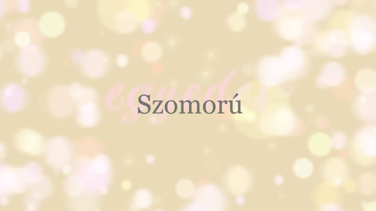 Egyedes ¦ Szomorú (dalszöveges audió)