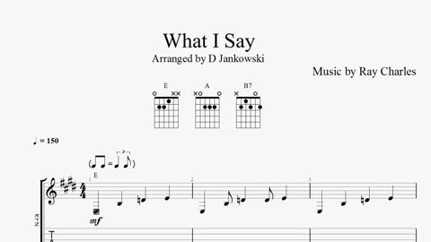 How to play What I Say on guitar