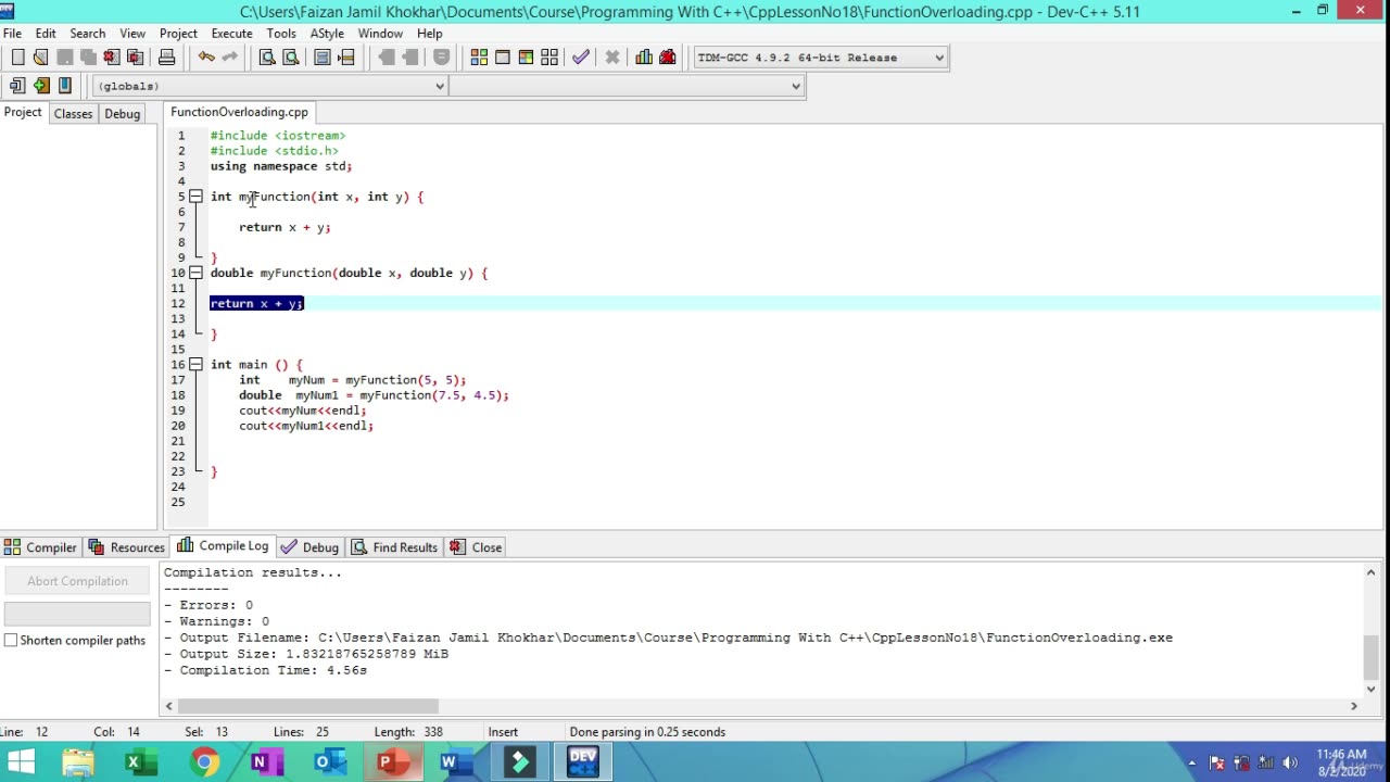Become a C++ Expert-019 Function Overloading