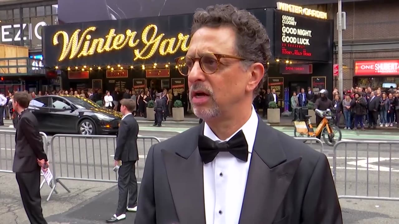 George Clooney gets star-studded support on Broadway debut night