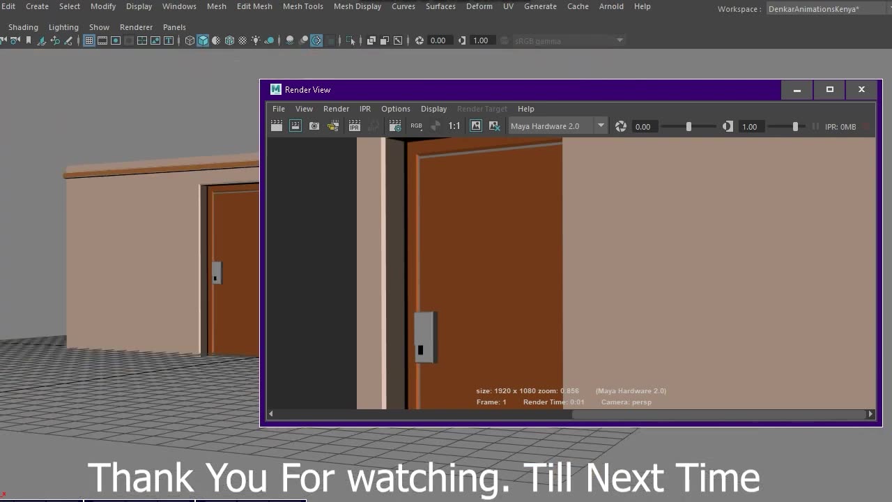 How to Model A Simple Door in Maya 02
