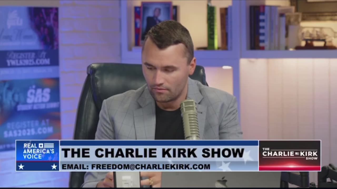 Charlie Kirk Explains the Signal Chat Leak