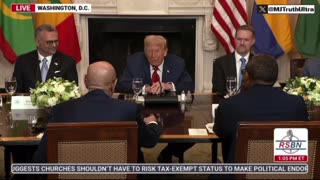 President Trump gets impatient and kindly tells the President of Mauritania to shut up