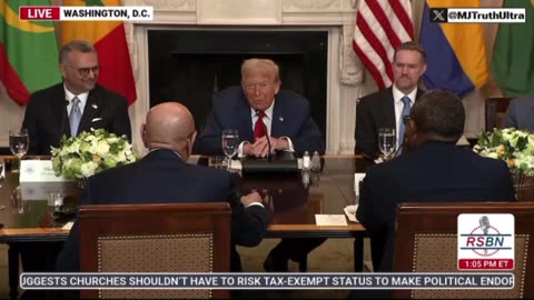 President Trump gets impatient and kindly tells the President of Mauritania to shut up
