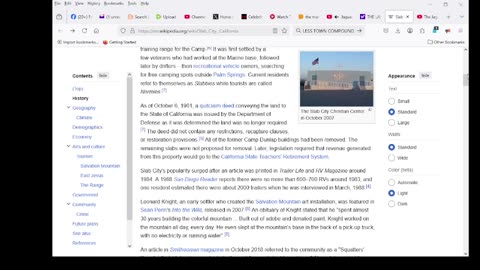 JAGUAR WRIGHT IS IN Slab City, California