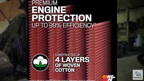 K&N High-Flow Original Lifetime Engine Air Filter: Increase Power: Premium, Wash
