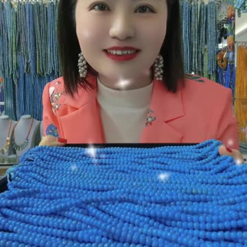 250613-13 Sleeping Beauty Turquoise Bead Strand: Glacial Time Flowing on the Wrist