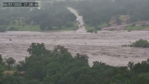 Timelapse of Llano River Flooding on July 4th Is Insane