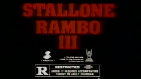 Rambo 3 Movie Trailer TV Commercial from 1988 w/Sylvester Stallone