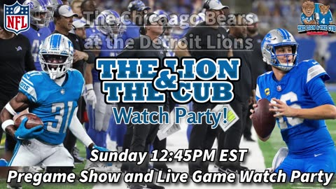 Detroit Lions vs. Chicago Bears NFL Watch Party - 12:45 PM 9/14/25