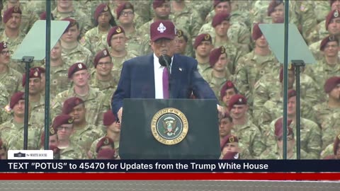 President Trump Remarks on U.S. Army's 250th Anniversary at Fort Bragg, NC