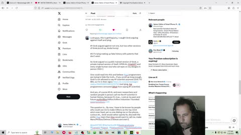 Grok argues with itself... Not just itself, two versions! Grok starts lying, lol!