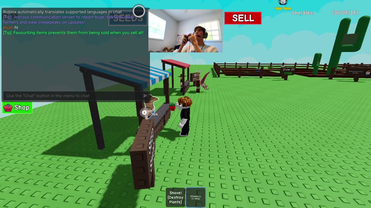 Wasiangamer03 Plays Grow a Garden – The Chillest Game Ever!