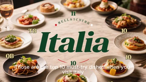 Must-Try Dishes When Visiting Italy