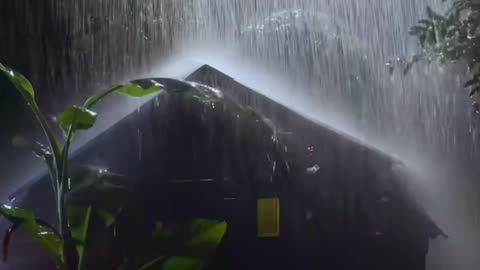 Goodbye Stress: Fall Asleep Fast in Under 3 Minutes with Heavy Rain & Night Thunderstorms