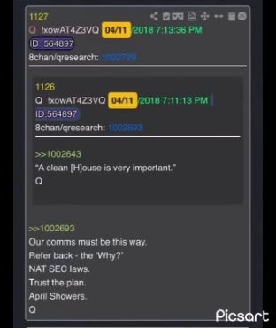 Q Post Repost: 1125-1126-1127/April/11/2018 Moments “Aho”