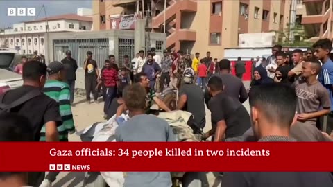 Israeli military kills Palestinians near aid site, Hamas health officials say | BBC News
