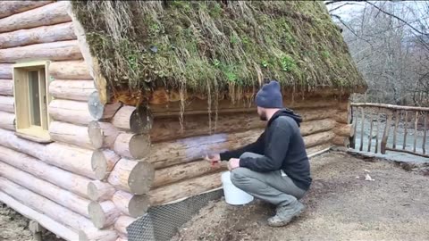 How to make a perfect shelter for survival all alone so Furnished and luxury