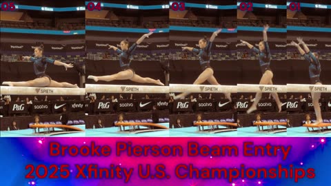 Prototype 197: Brooke Pierson Beam entry at 2025 Xfinity U.S. Championships