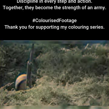 Strength in Unity US Army Motivational Training #ColourisedHistory