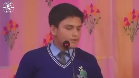 The boy from Nepal speech delivery in school event some comparing his style with Adolf Hitler