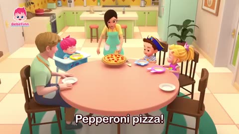 🍕 Let's Make a Pizza |Song for KidsㅣBebefinn Nursery Rhymes